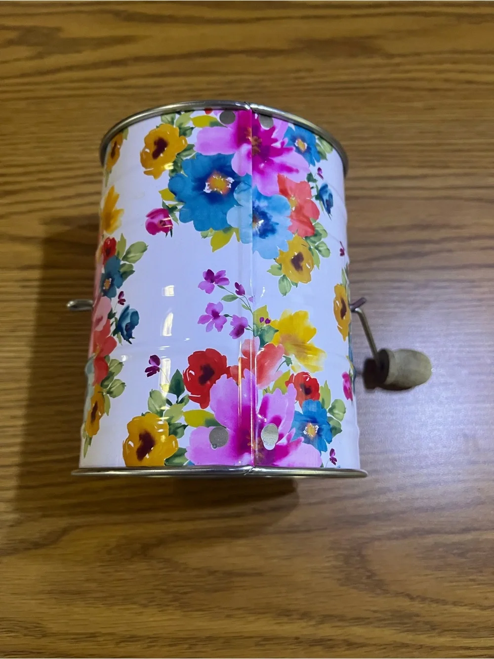 The Pioneer Woman Floral Pattern Metal Sifter Multicolor